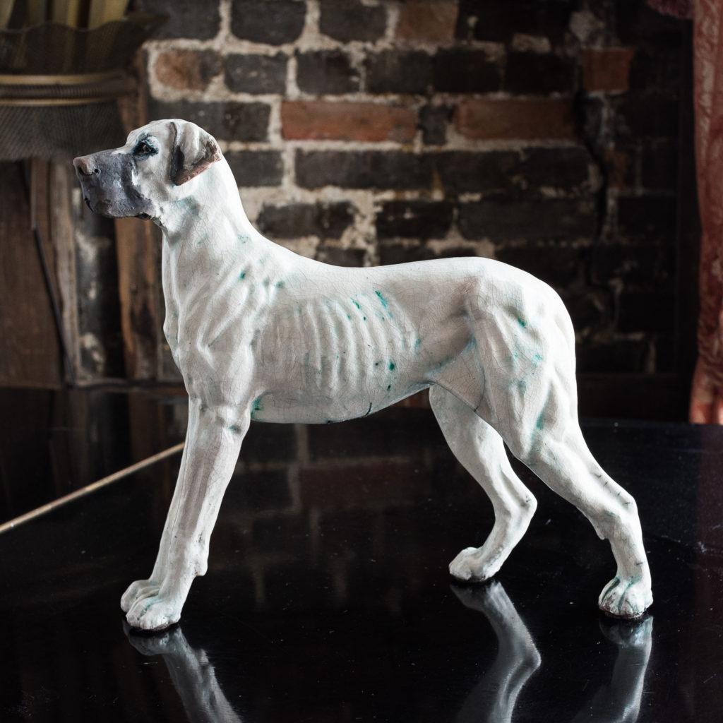 Studio pottery Great Dane,