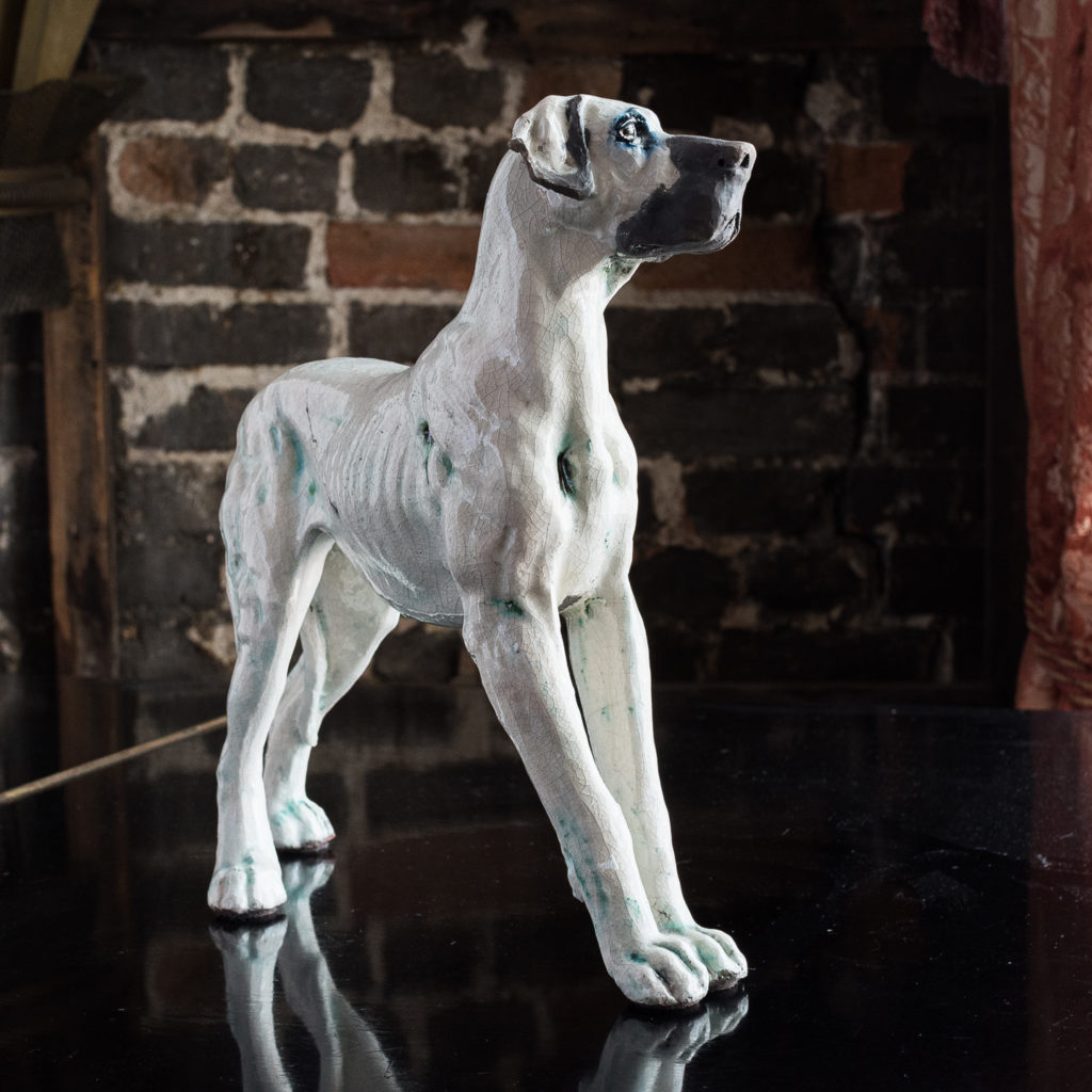 Studio pottery Great Dane,