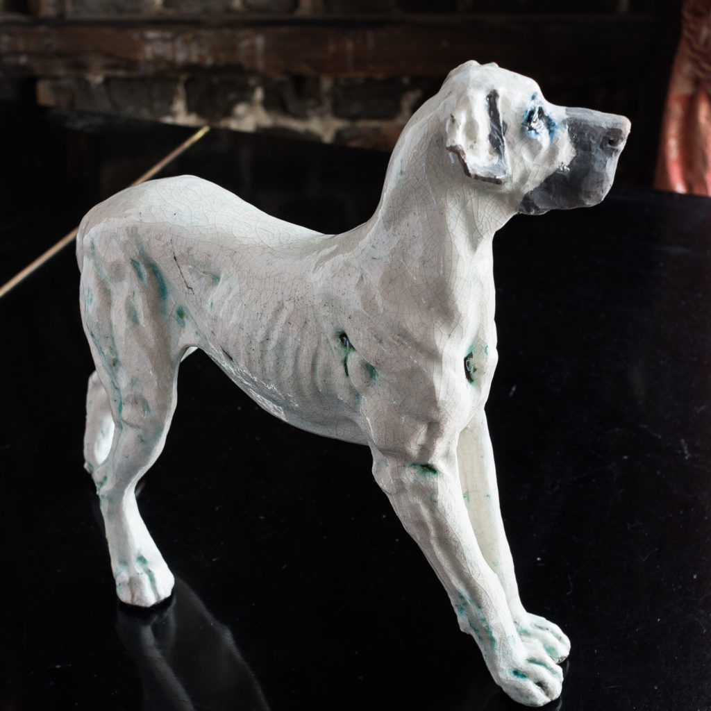 Studio pottery Great Dane,