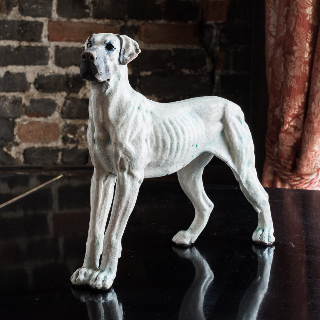 Studio pottery Great Dane,