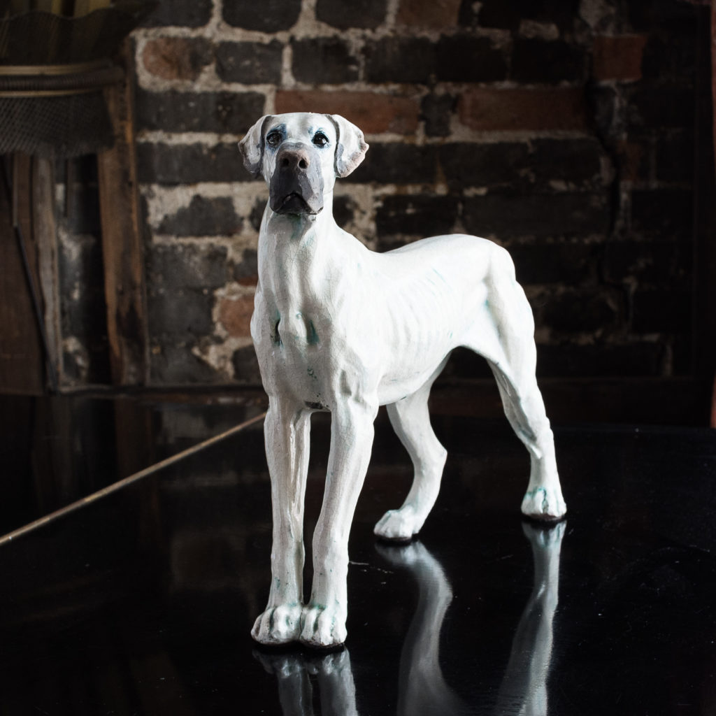 Studio pottery Great Dane,