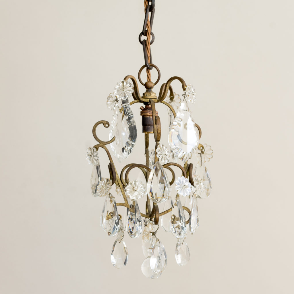 Small French lustre chandelier,