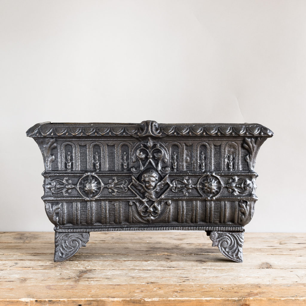 Victorian cast iron jardinière