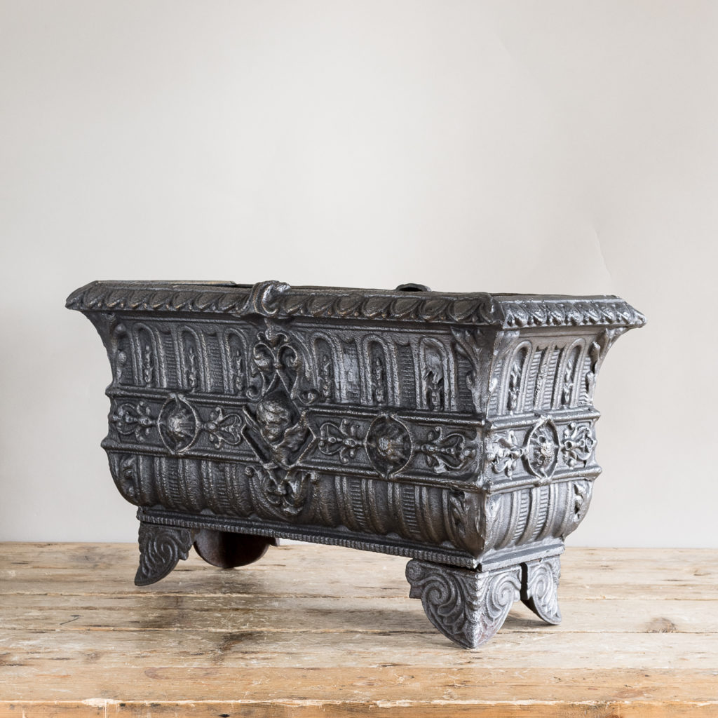 Victorian cast iron jardinière