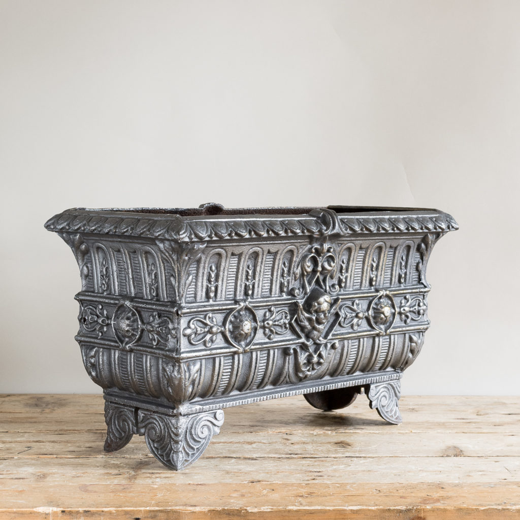 Victorian cast iron jardinière