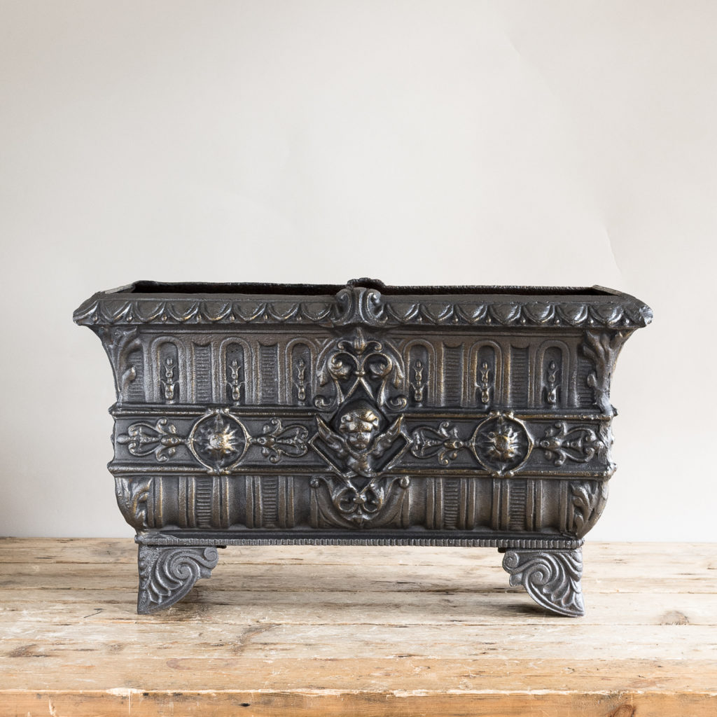 Victorian cast iron jardinière