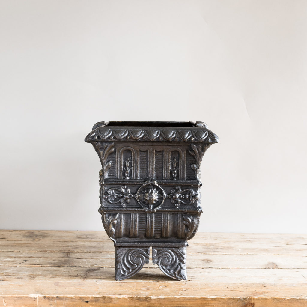 Victorian cast iron jardinière