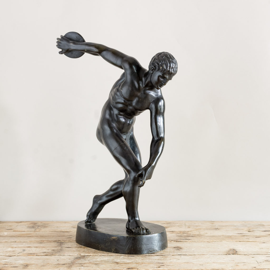 Early twentieth century Italian bronze of Discobolus,