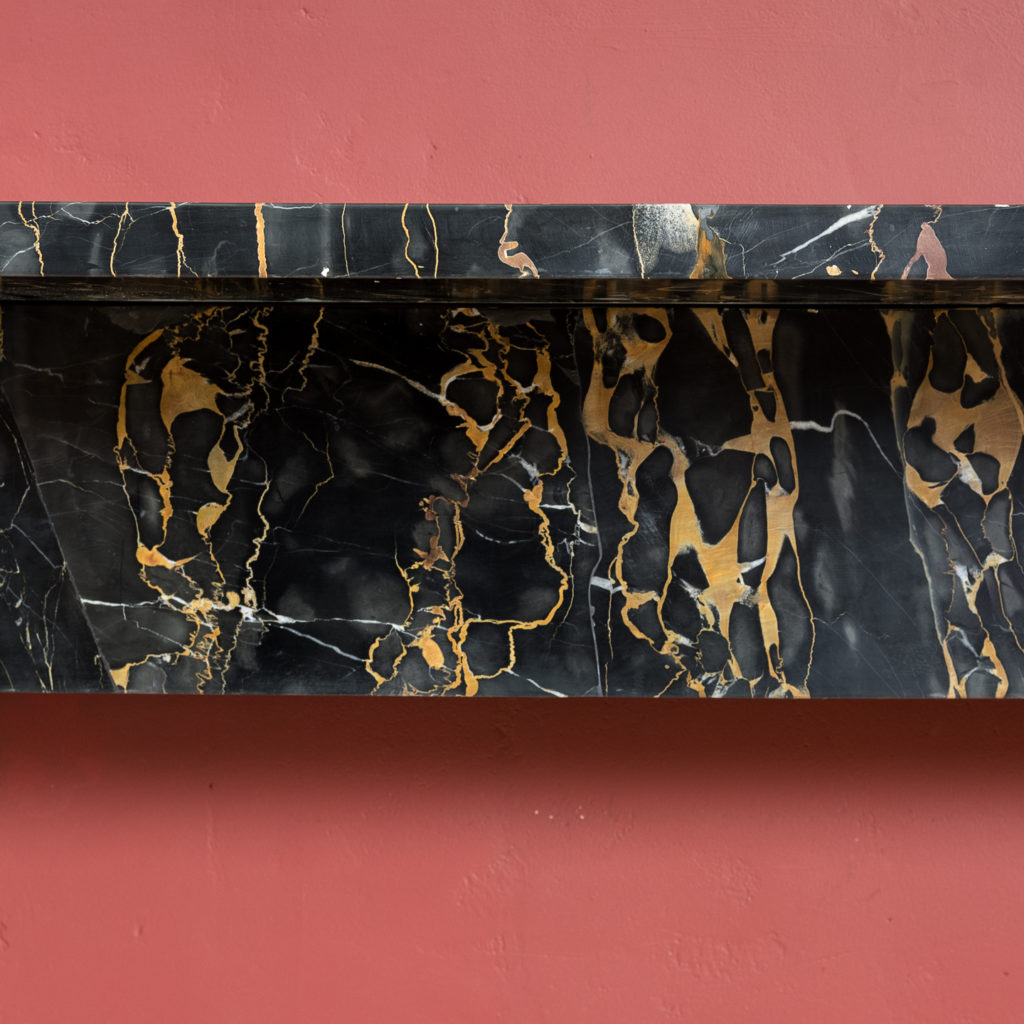 Nineteenth century Portoro marble chimneypiece,-132654