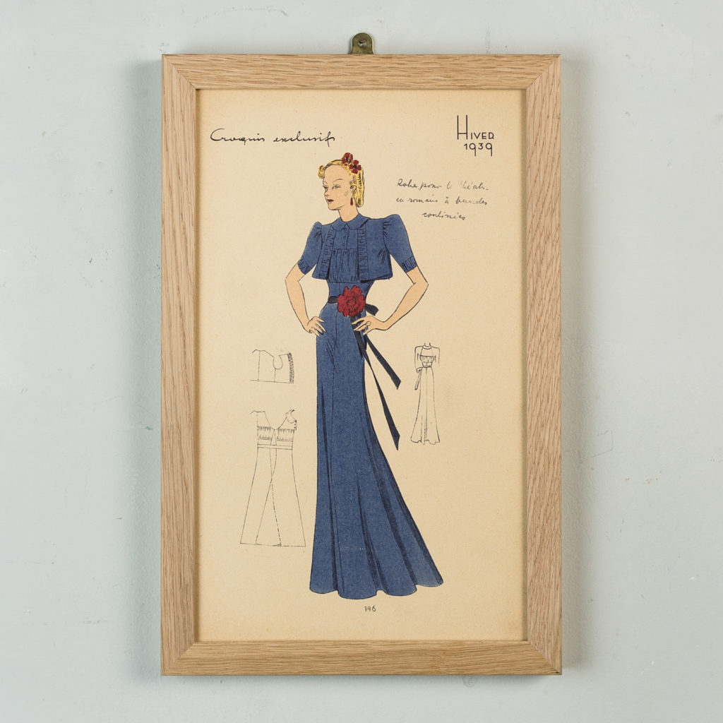 Elegant original fashion lithographs
