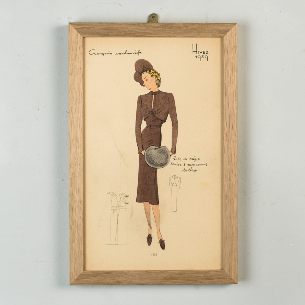 Elegant original fashion lithographs