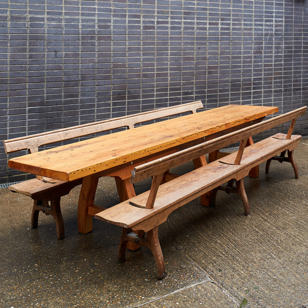 A pair of station benches,-133686