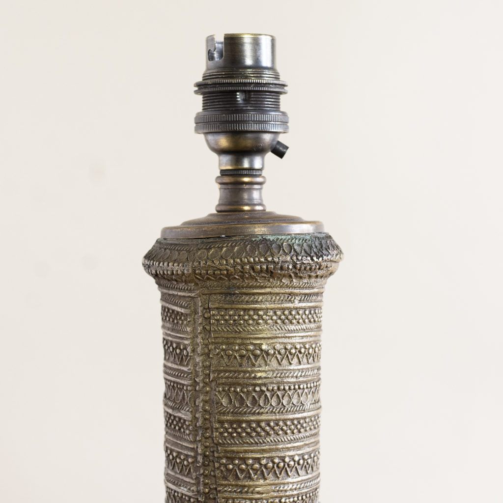 Twentieth century Moorish cast brass table lamp,-133763