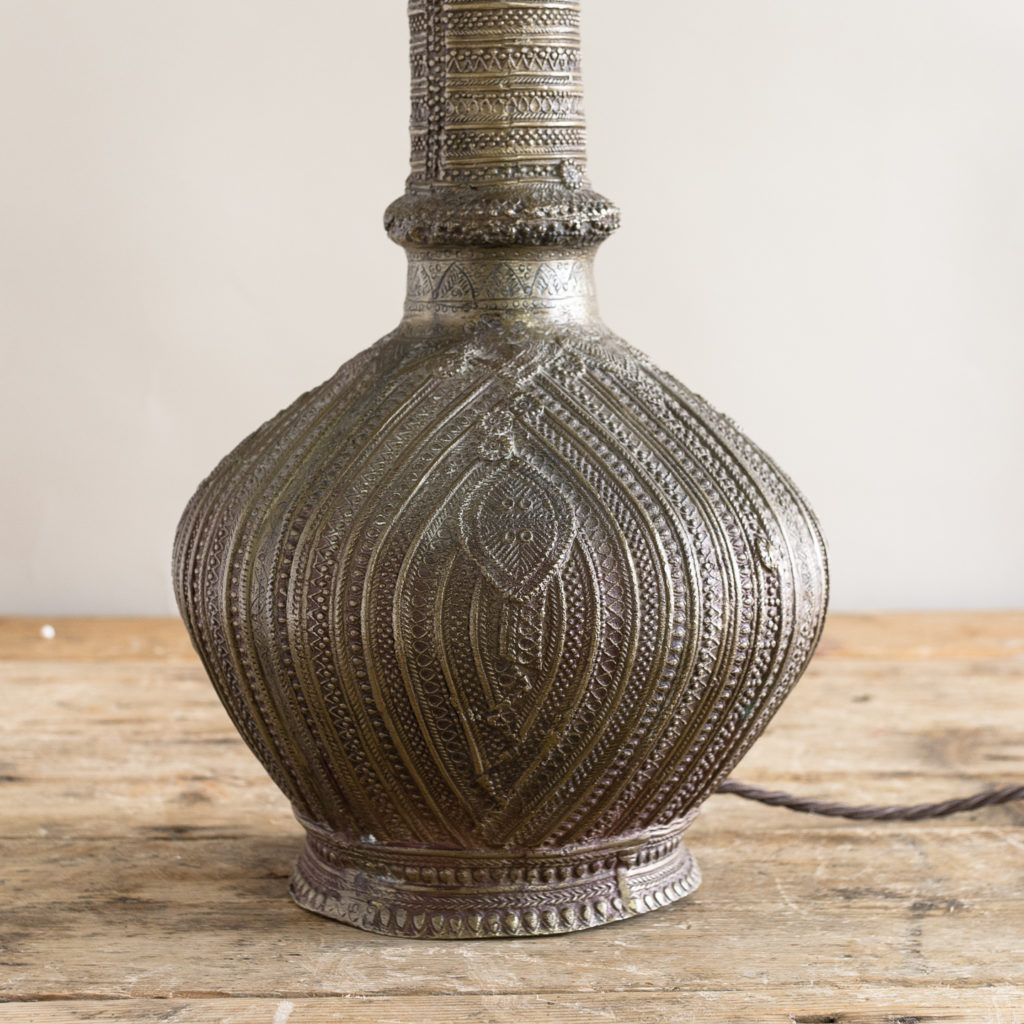 Twentieth century Moorish cast brass table lamp,-133768