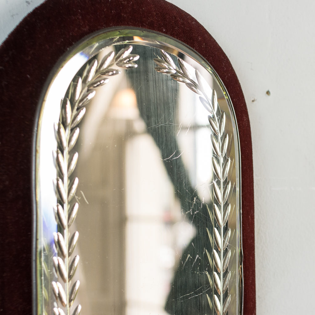 with etched and bevelled mirror