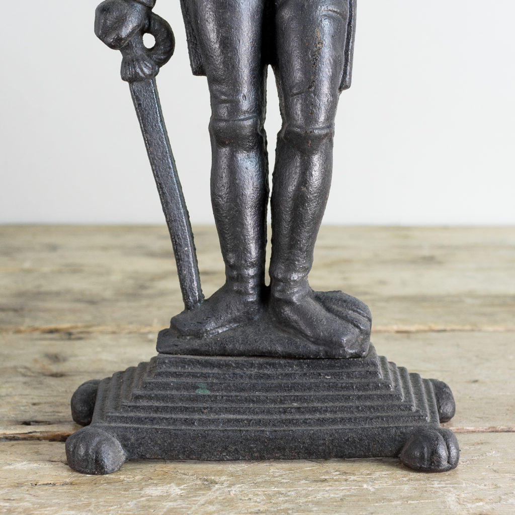 Late nineteenth century cast iron door stop,-134051