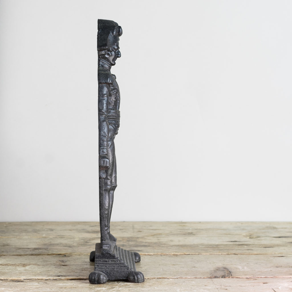 Late nineteenth century cast iron door stop,-134052