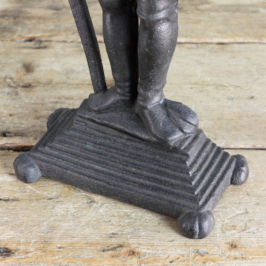 Late nineteenth century cast iron door stop,-134057