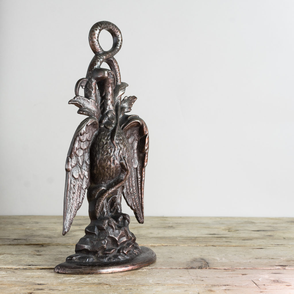 Nineteenth century cast iron door stop,-134072