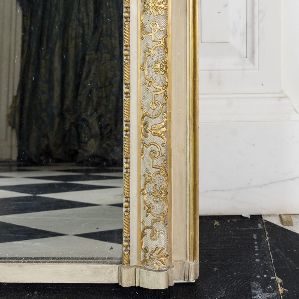 Large Louis XV style overmantle mirror,-134145