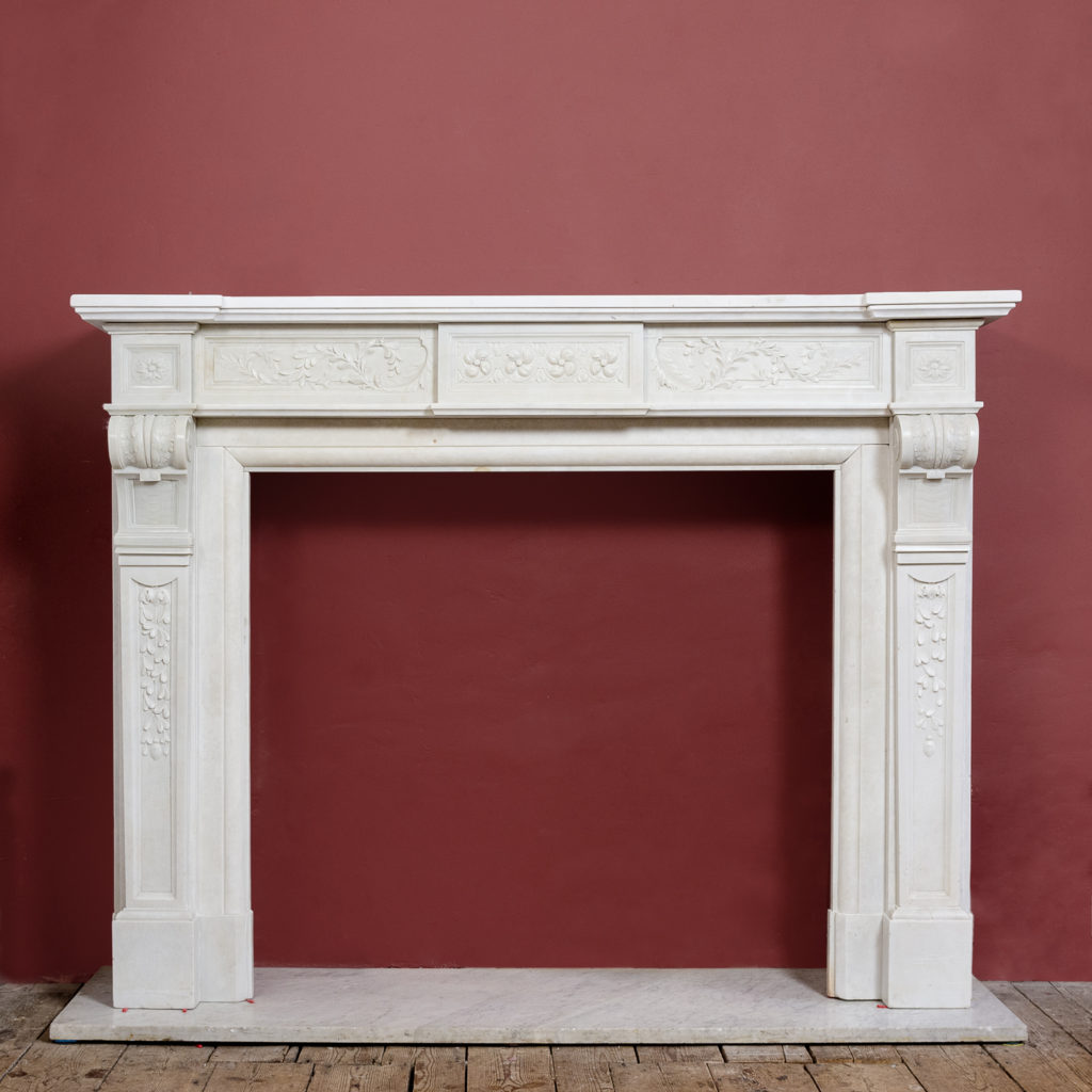 Late nineteenth century Louis XVI style fireplace,