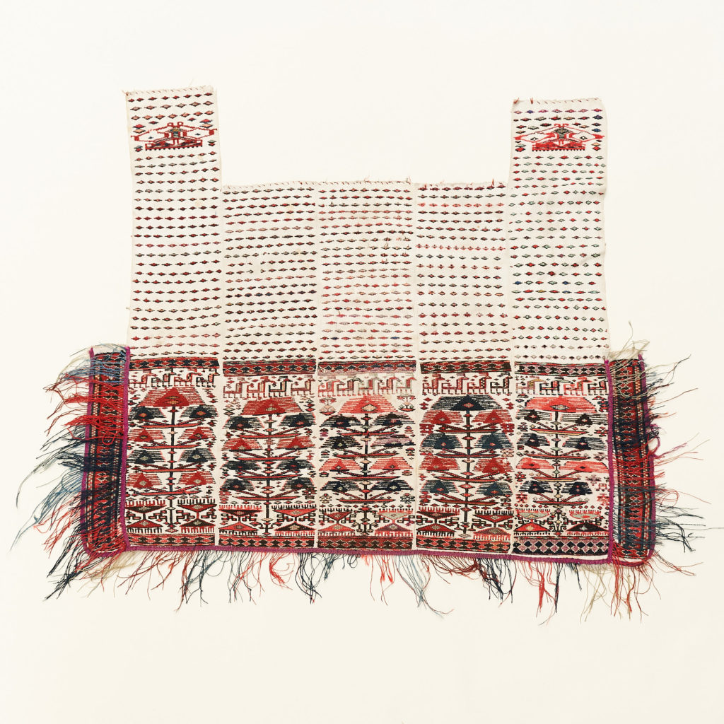 Tribal flat weave horse trapping,-0