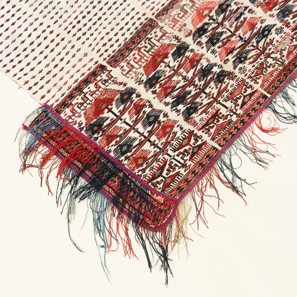 Tribal flat weave horse trapping,-133979