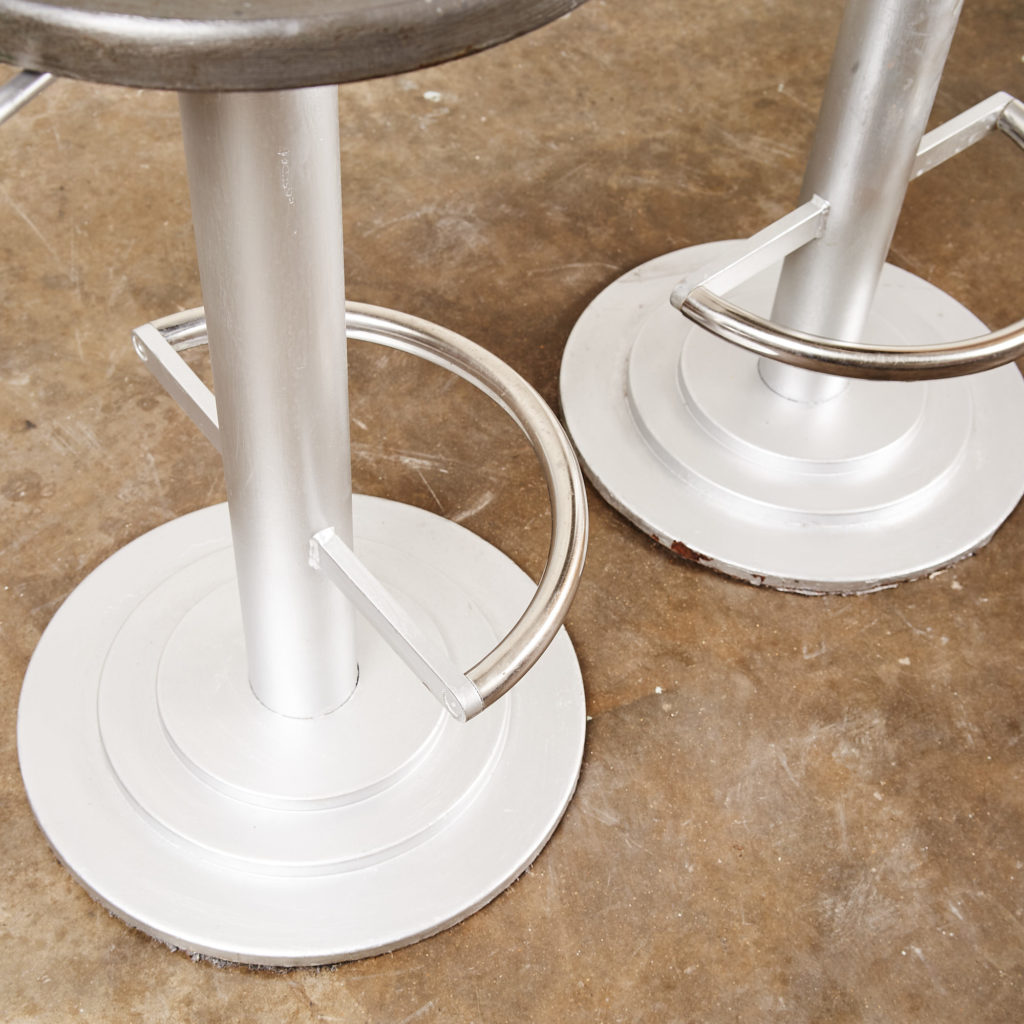 A pair of industrial bar stools,-135116