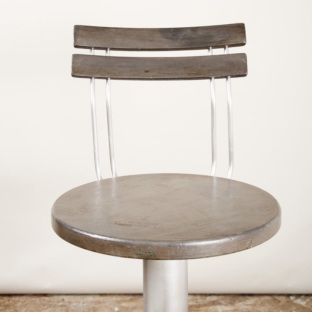 A pair of industrial bar stools,-135115