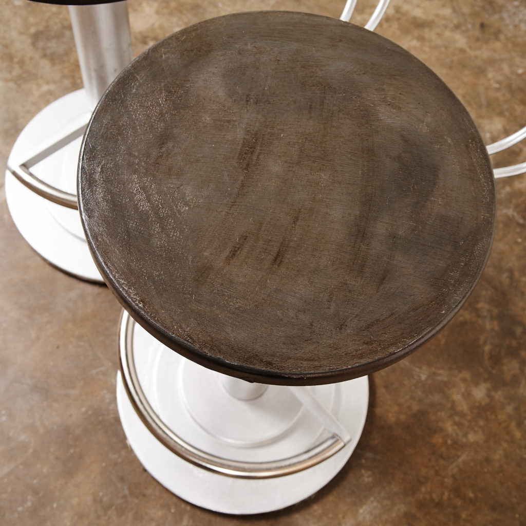 A pair of industrial bar stools,-135117