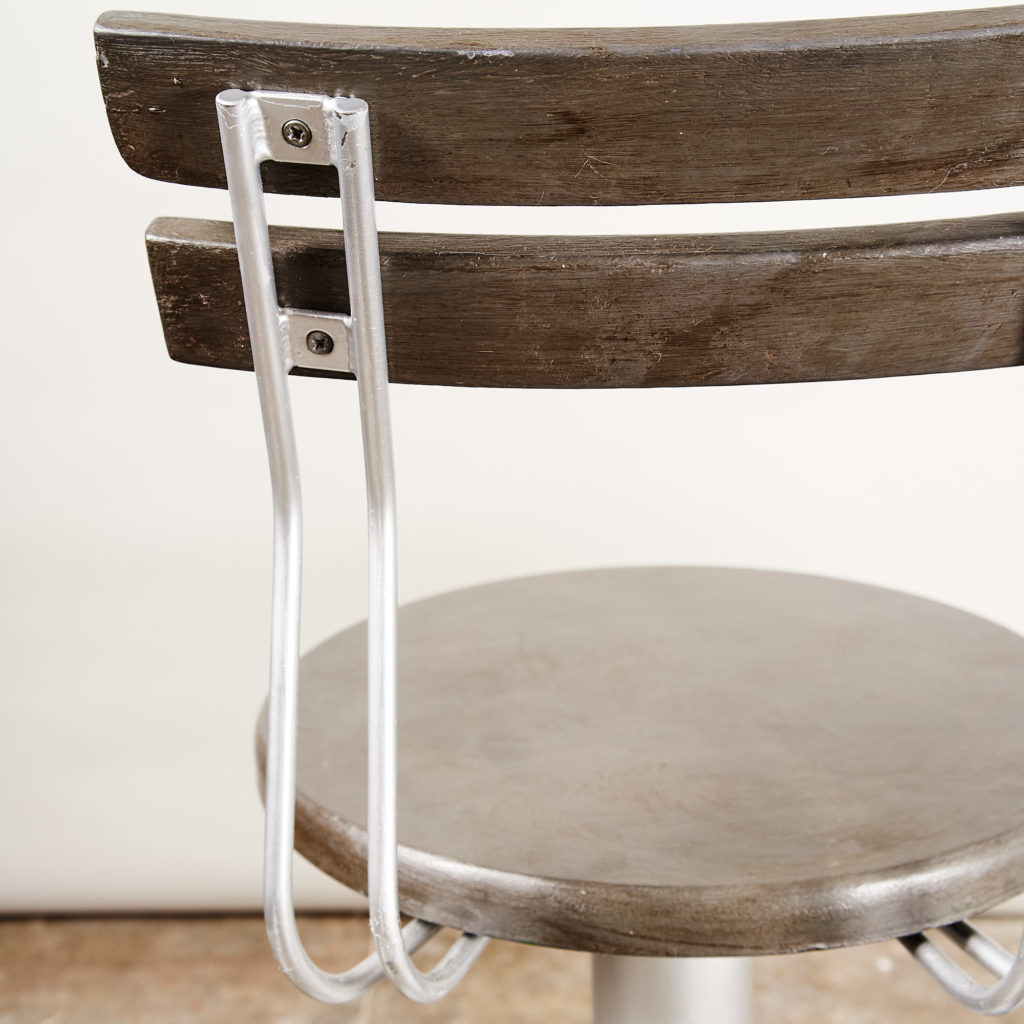 A pair of industrial bar stools,-135121