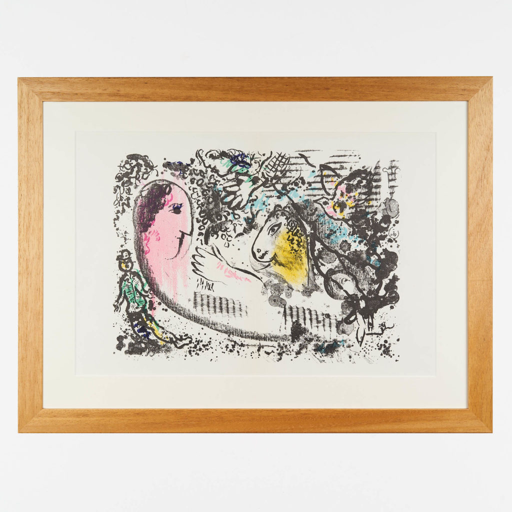 Marc Chagall lithograph,-0