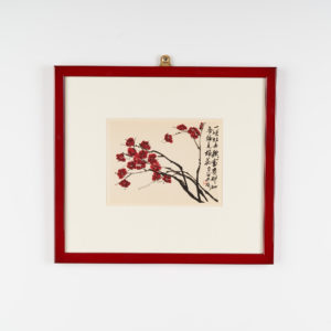 1950's Chinese floral lithograph,-0