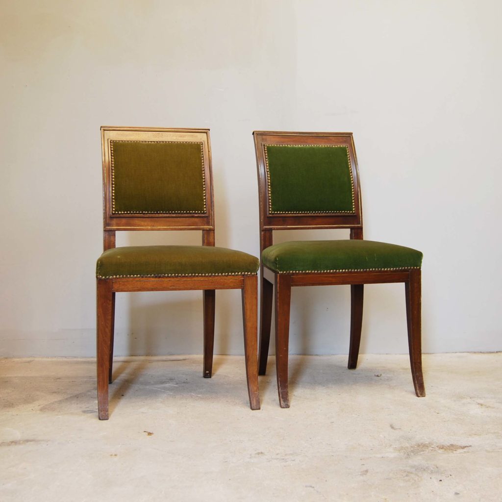 A pair of continental mahogany side chairs-134953