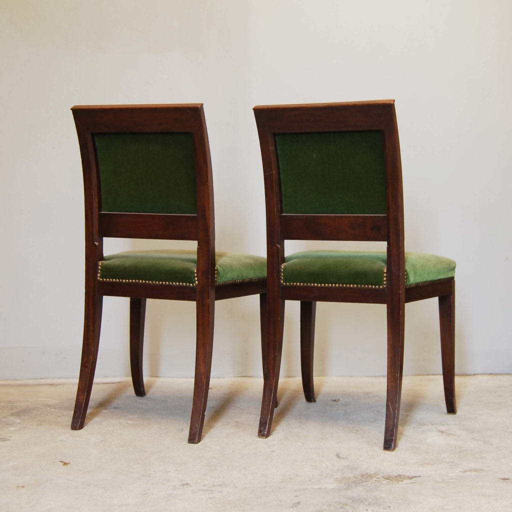 A pair of continental mahogany side chairs-134955