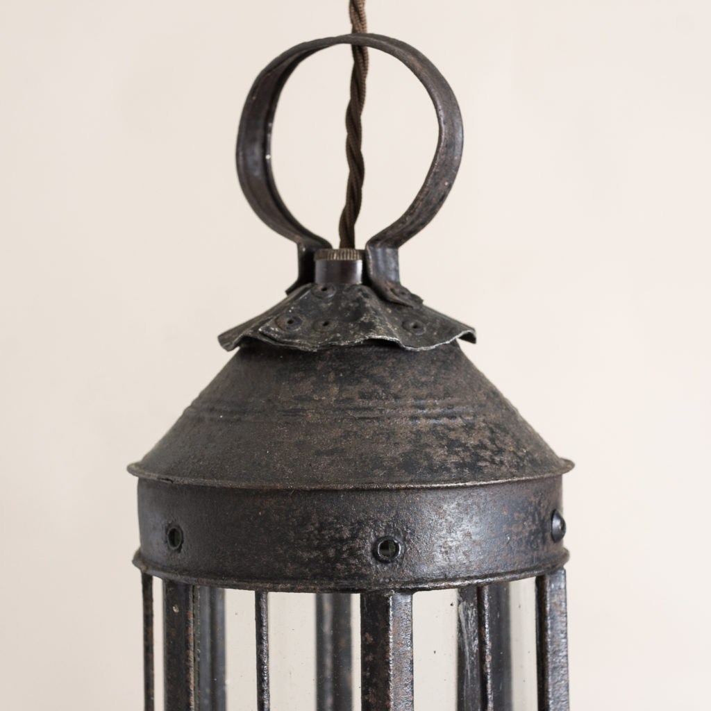 Small nineteenth century toleware lantern,-135060