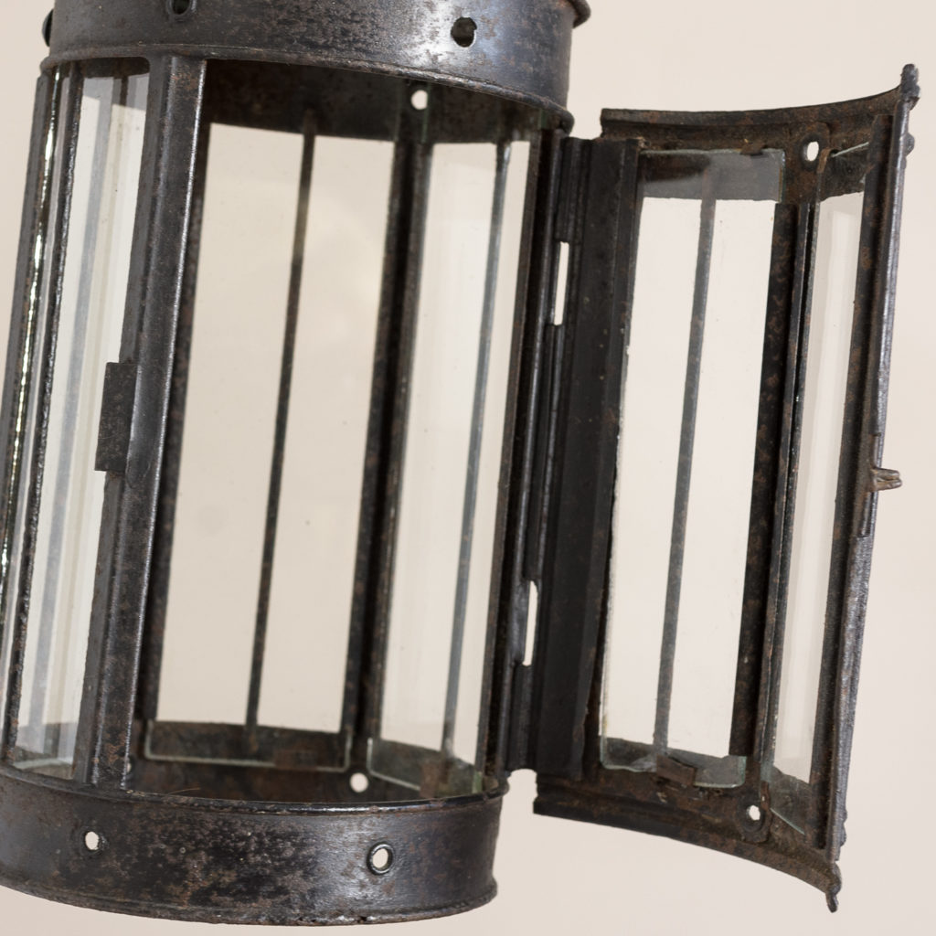 Small nineteenth century toleware lantern,-135061