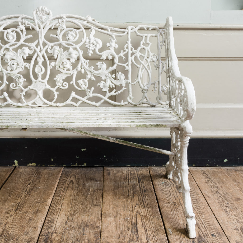 Victorian cast iron garden bench,-134416