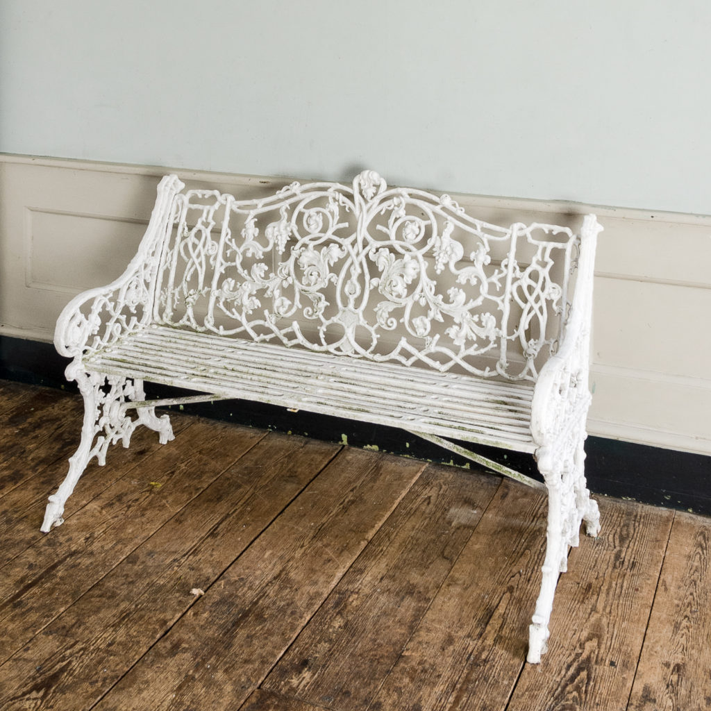 Victorian cast iron garden bench,