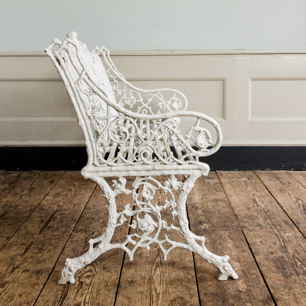 Victorian cast iron garden bench,