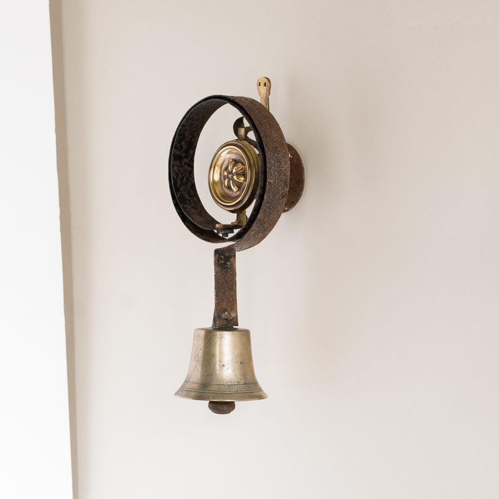 Victorian brass servant's bell,