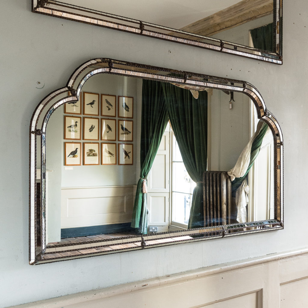 Pair of Art Deco style wall mirrors,-134966