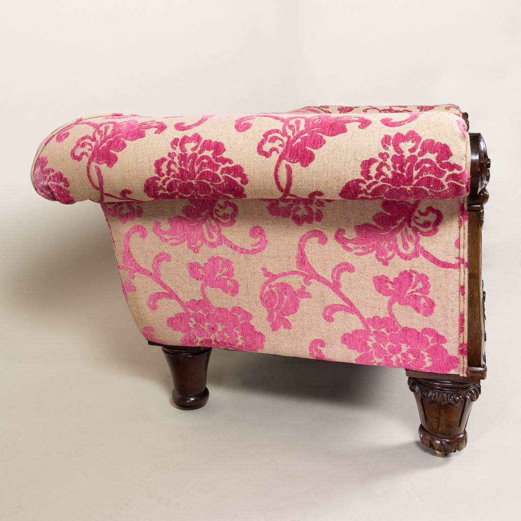 Large nineteenth century rosewood sofa,-135166