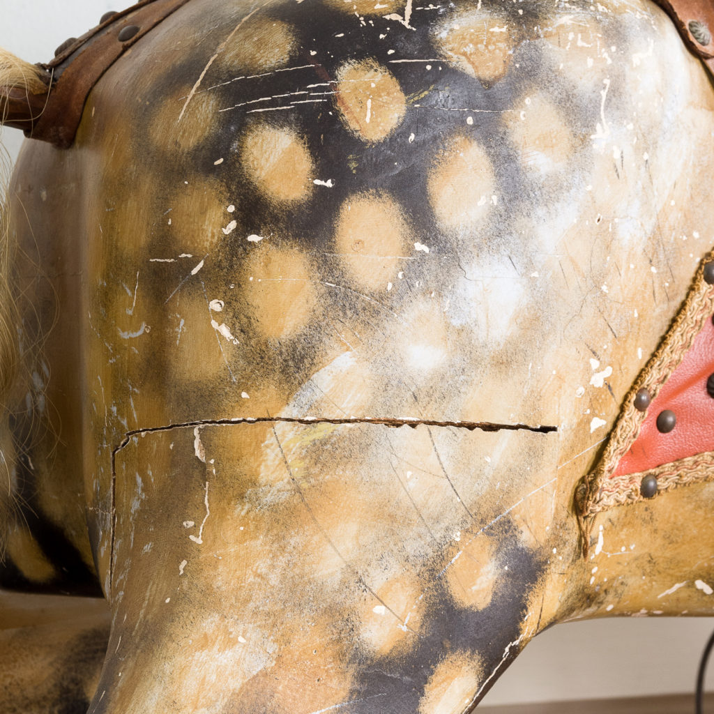 Mid-twentieth century polychrome painted rocking horse, -134984