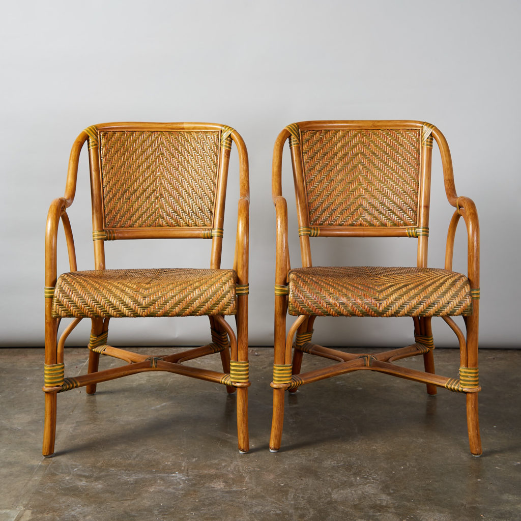 A pair of conservatory armchairs,-135362