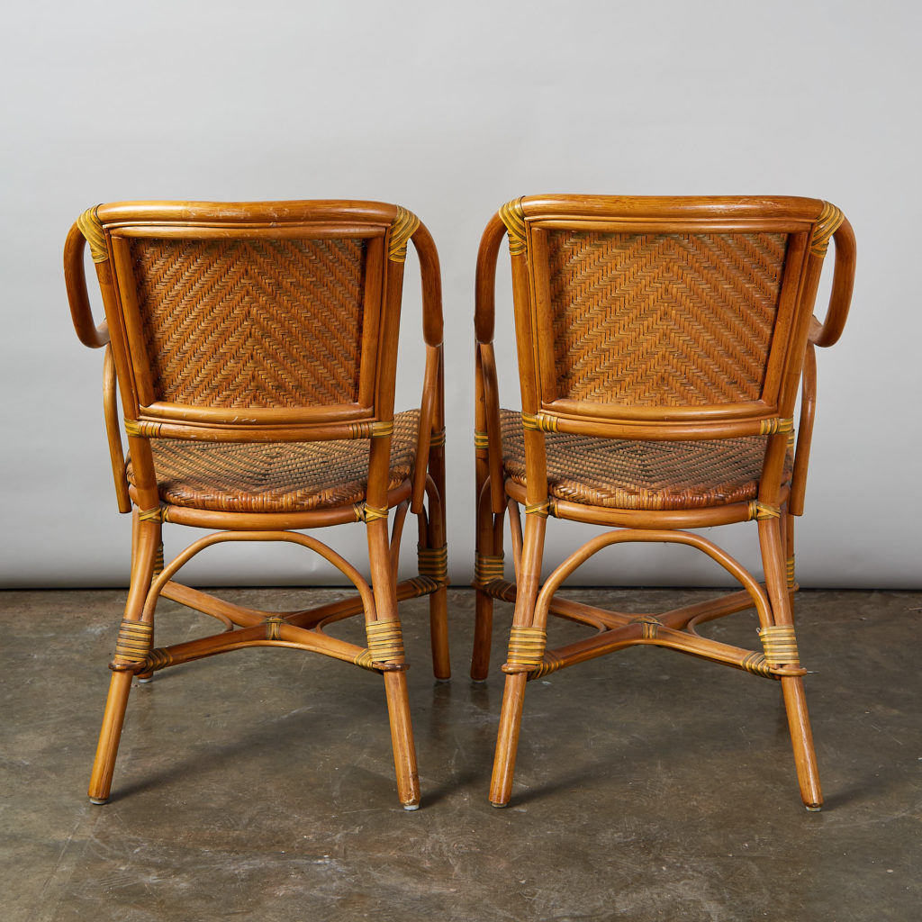 A pair of conservatory armchairs,-135365