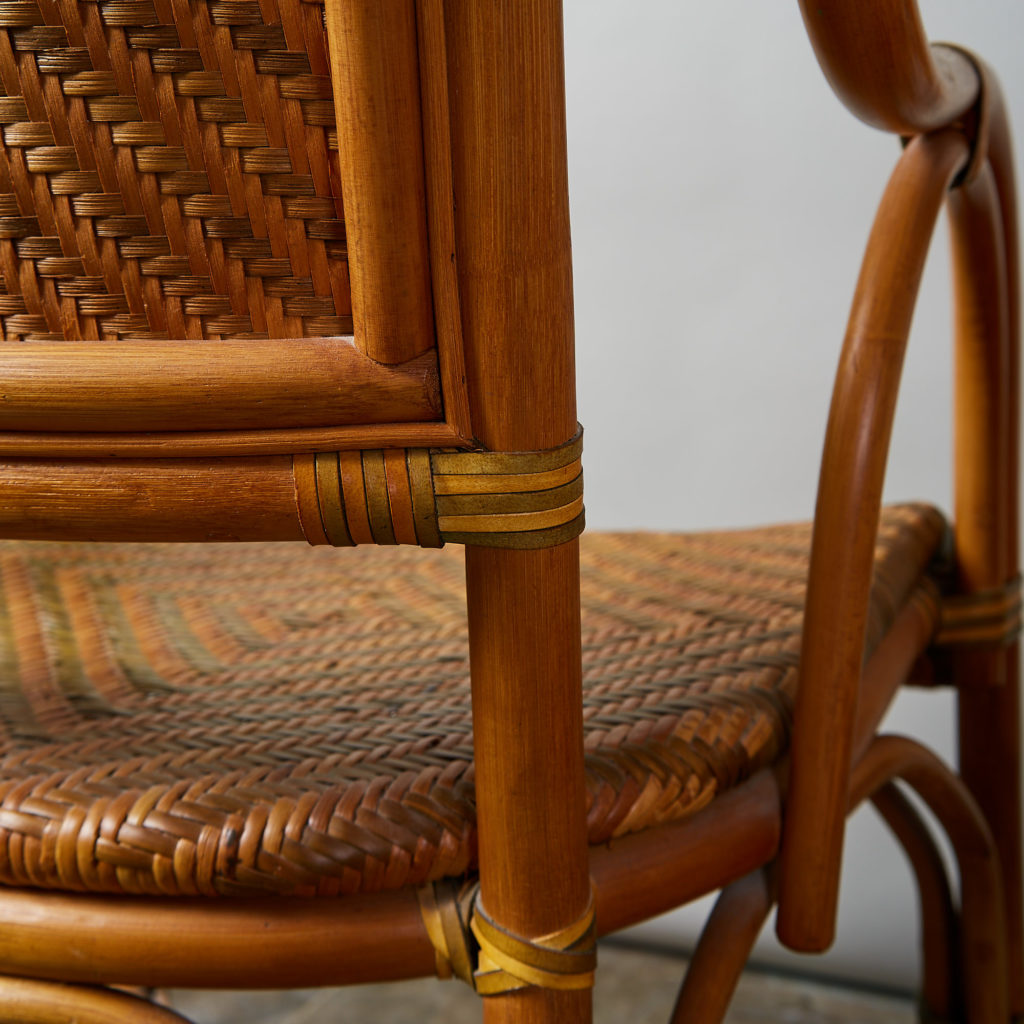 A pair of conservatory armchairs,-135369