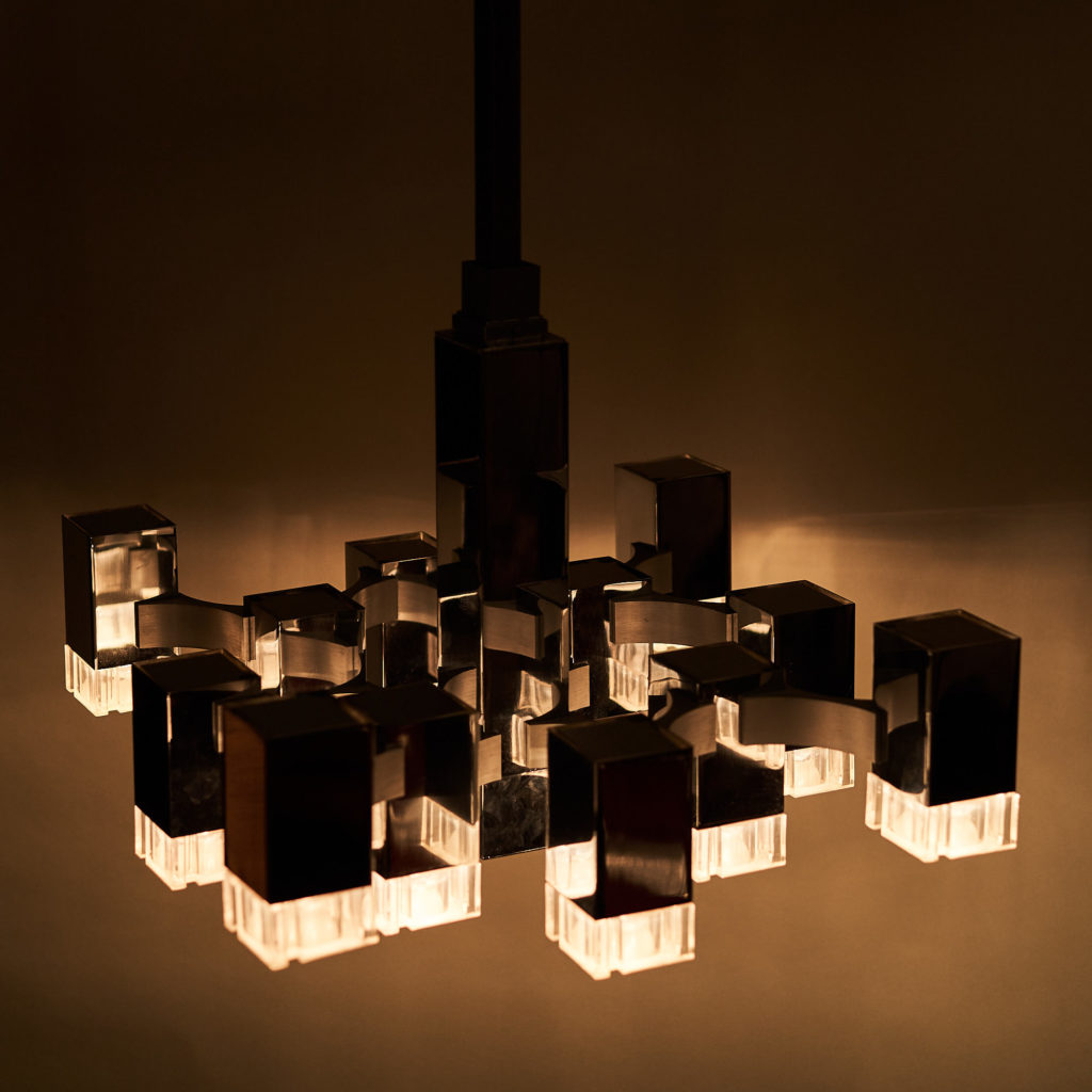 Italian 'Cubic' Chandelier,-136118