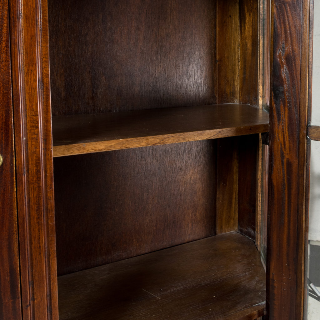 Twentieth century Indian hardwood and glazed display cabinet, -135487