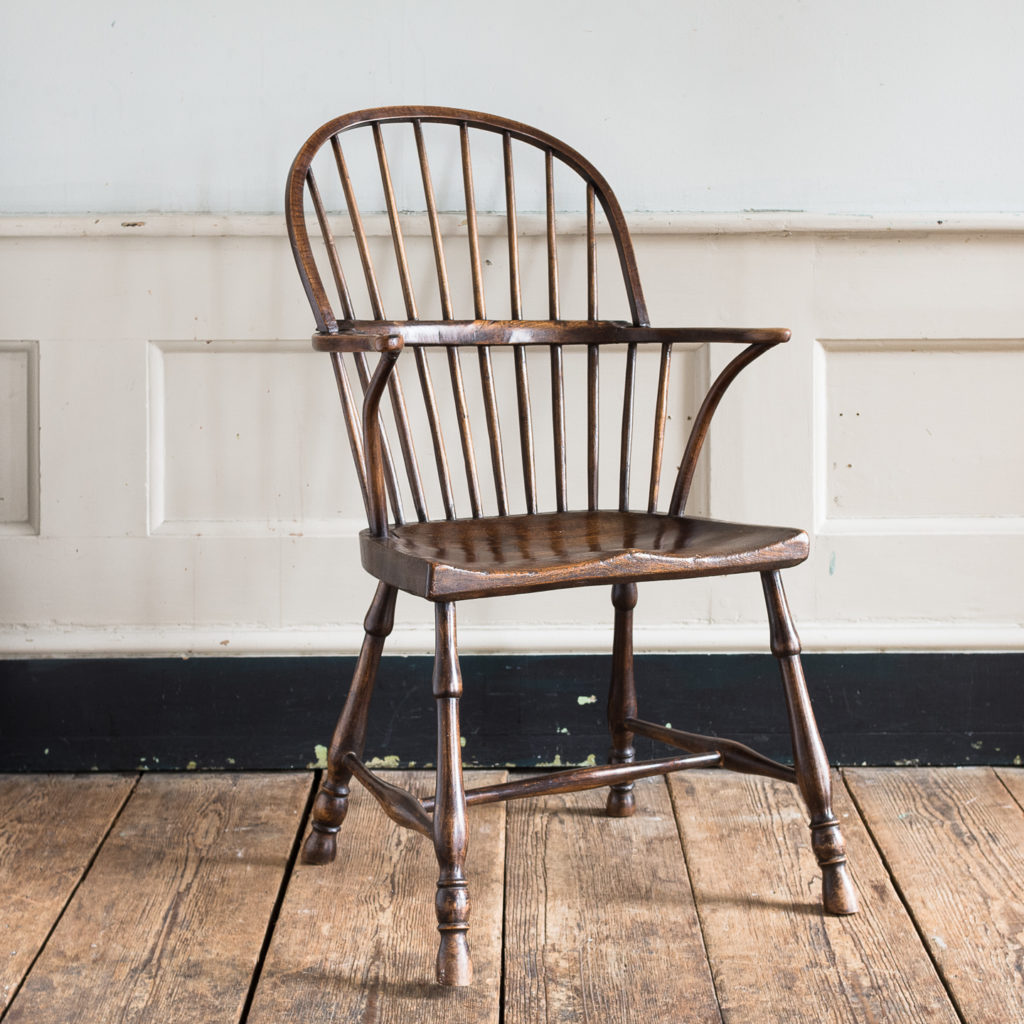 Late eighteenth century West Country Windsor chair,